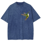 My Holy Moment Hummingbird Sacred Peace Vintage Wash Oversized T-Shirt
