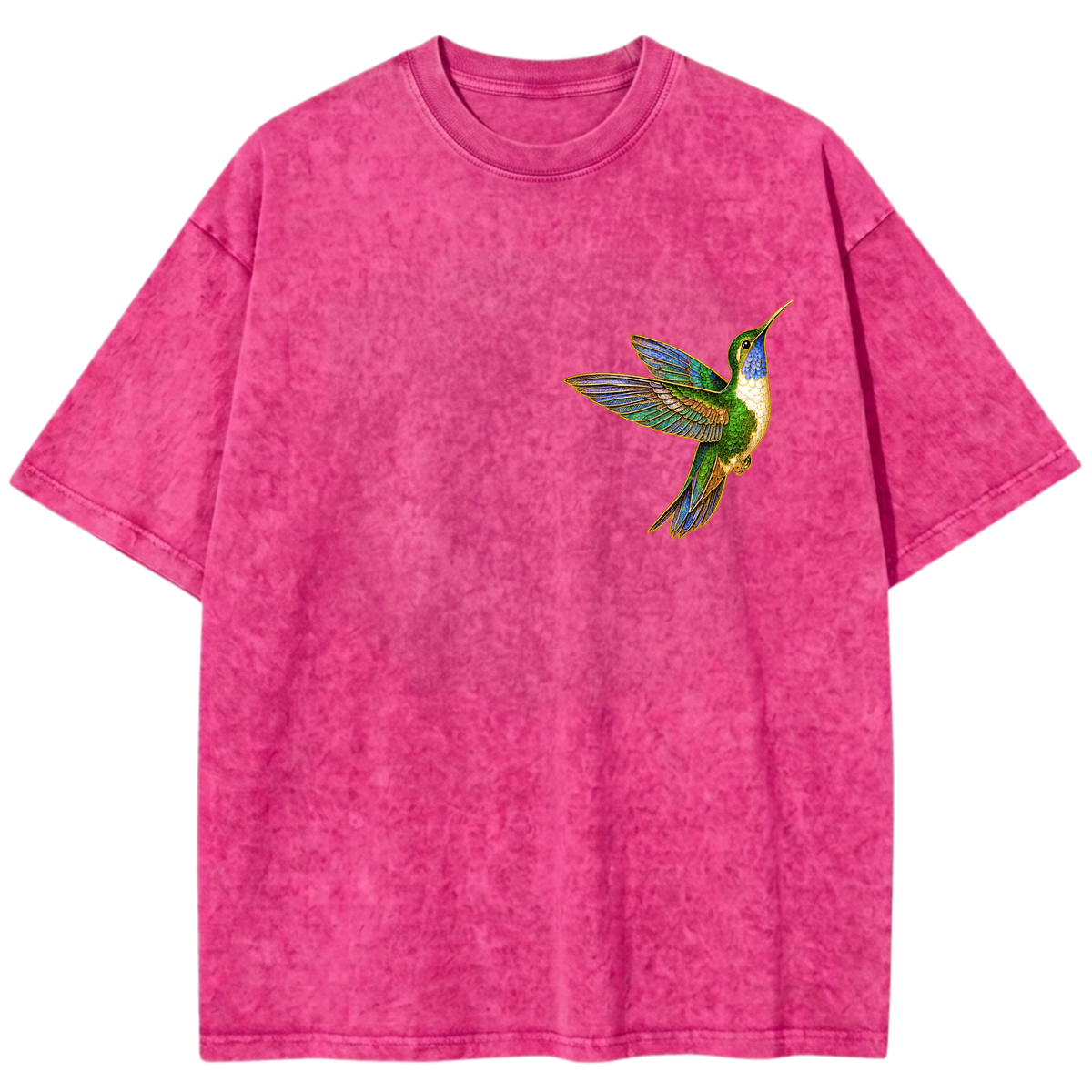 My Holy Moment Hummingbird Sacred Peace Vintage Wash Oversized T-Shirt