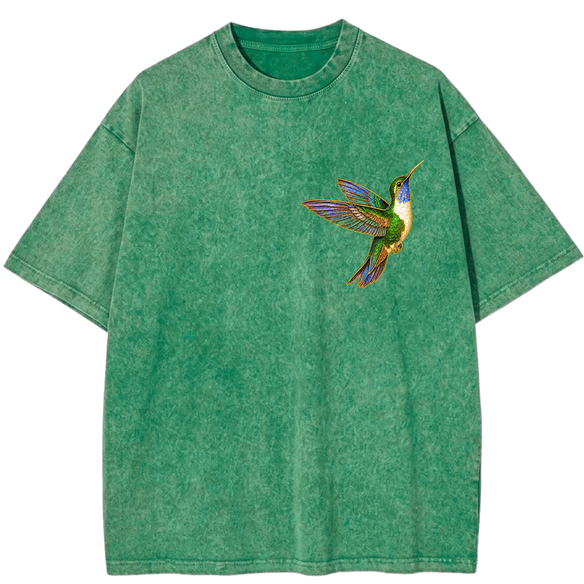 My Holy Moment Hummingbird Sacred Peace Vintage Wash Oversized T-Shirt